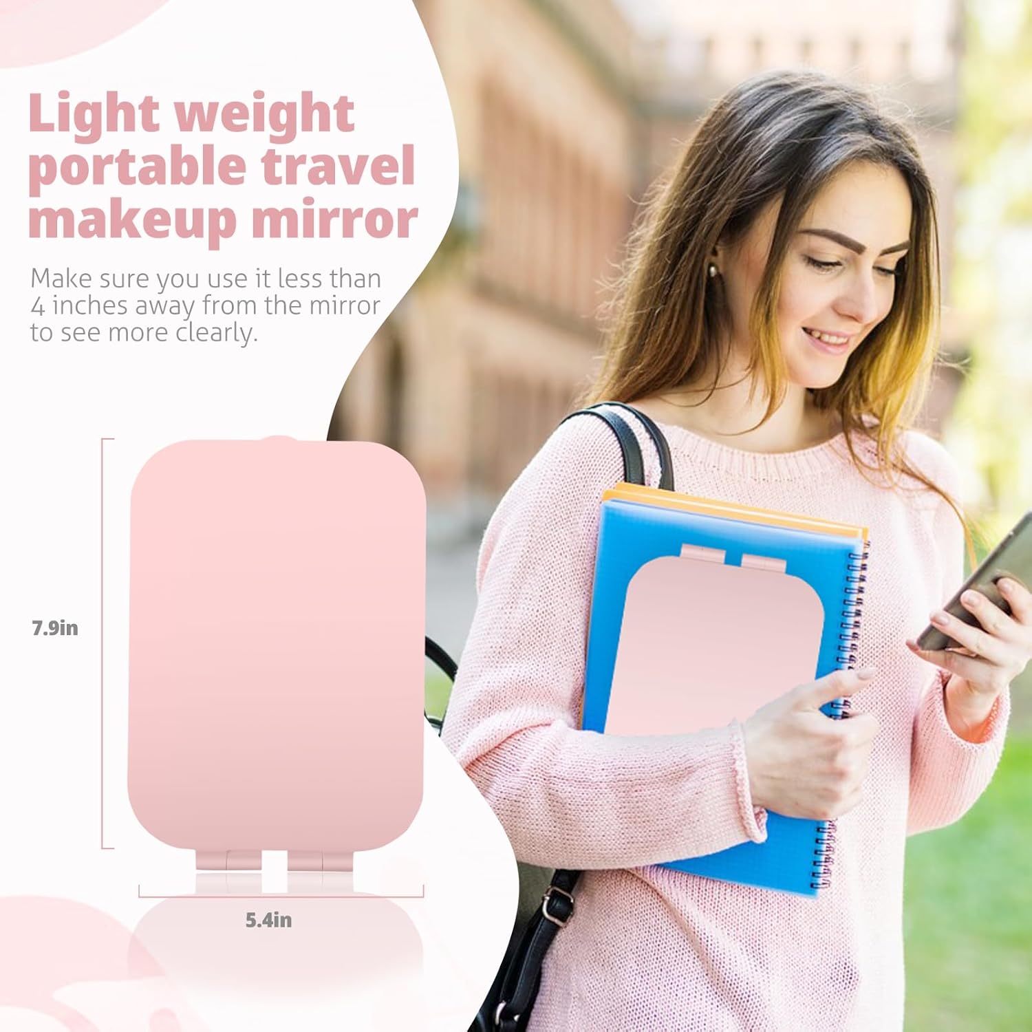 Travel Makeup Mirror - Compact Reusable