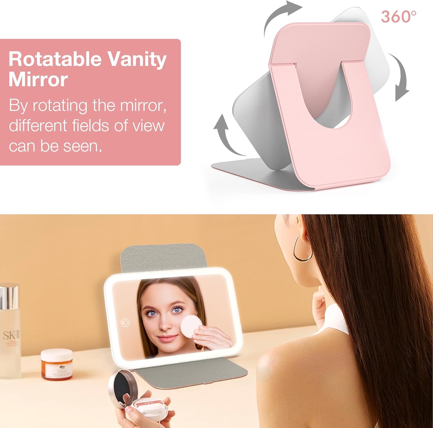 Kintion Travel Makeup Mirror