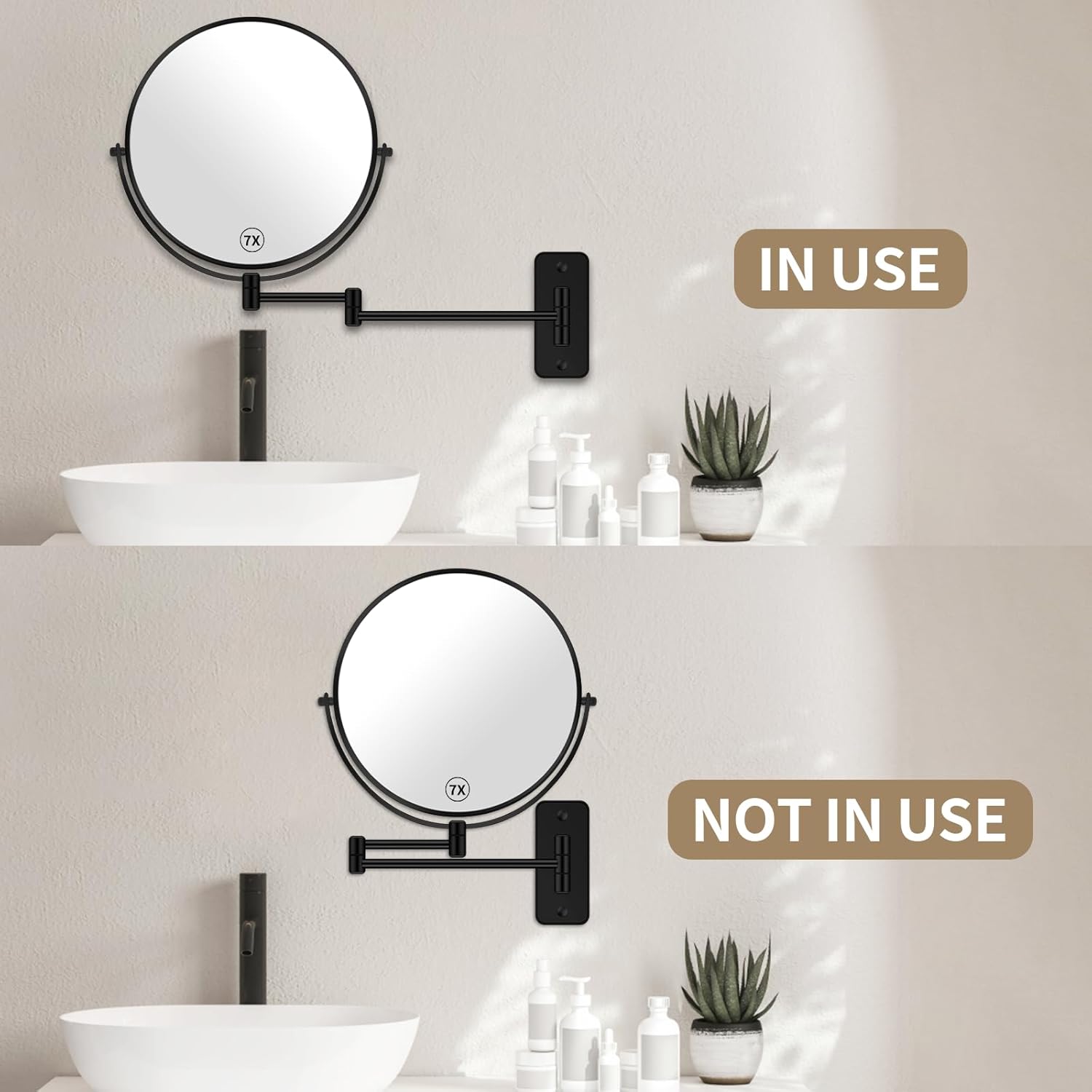 8-inch Wall-Mounted Magnifying Mirror
