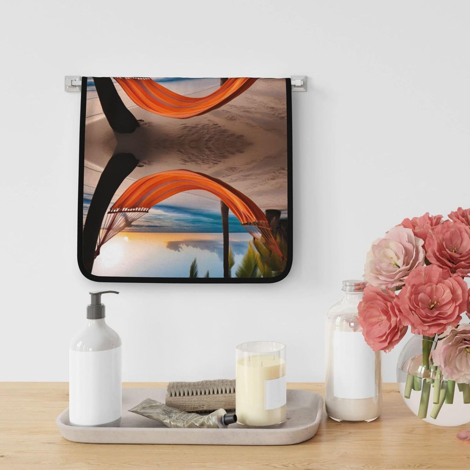 Coconut Beach Sunset Hammock Prints Corals