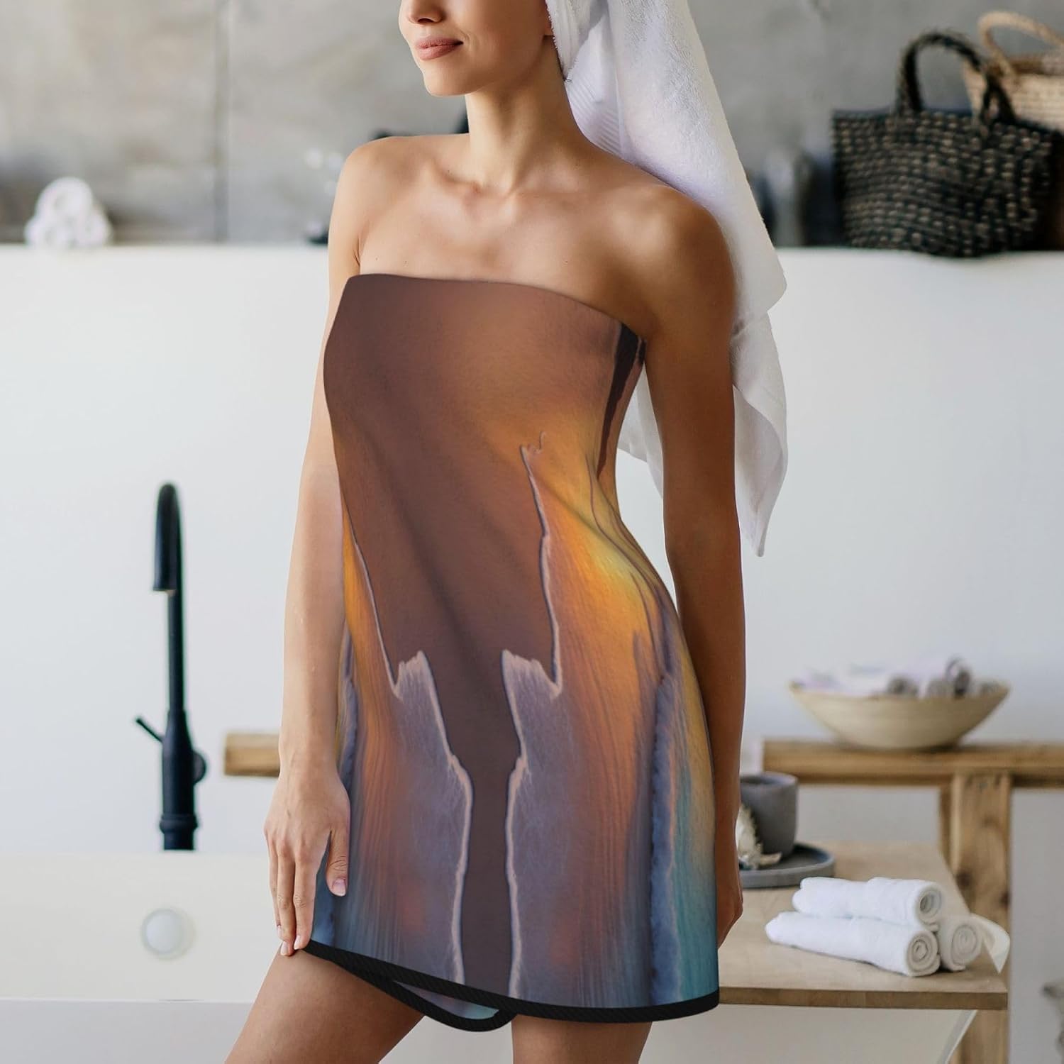 Sleek Coral Velvet Towel 27x55