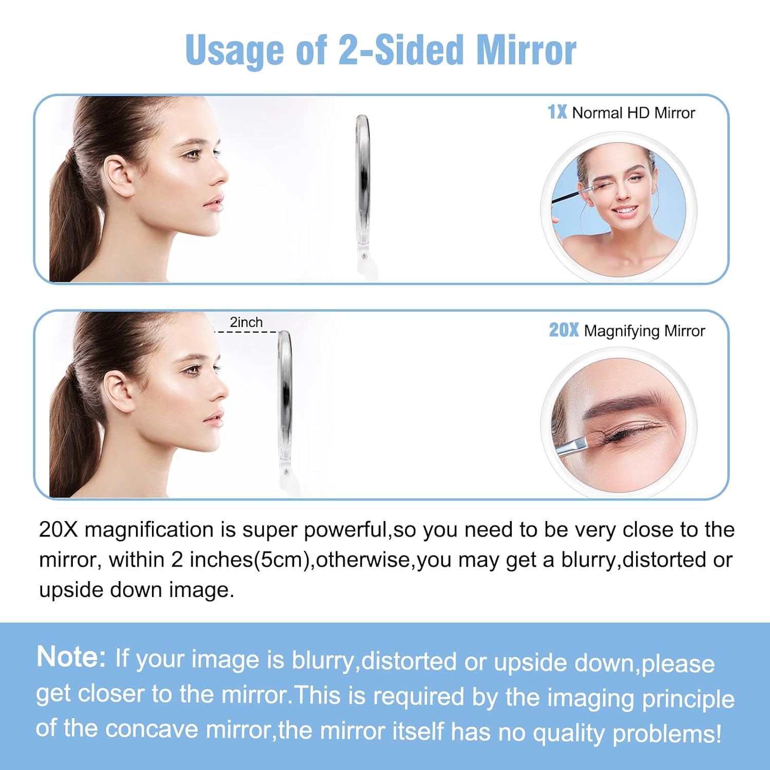 JMH Travel Magnifying Mirror