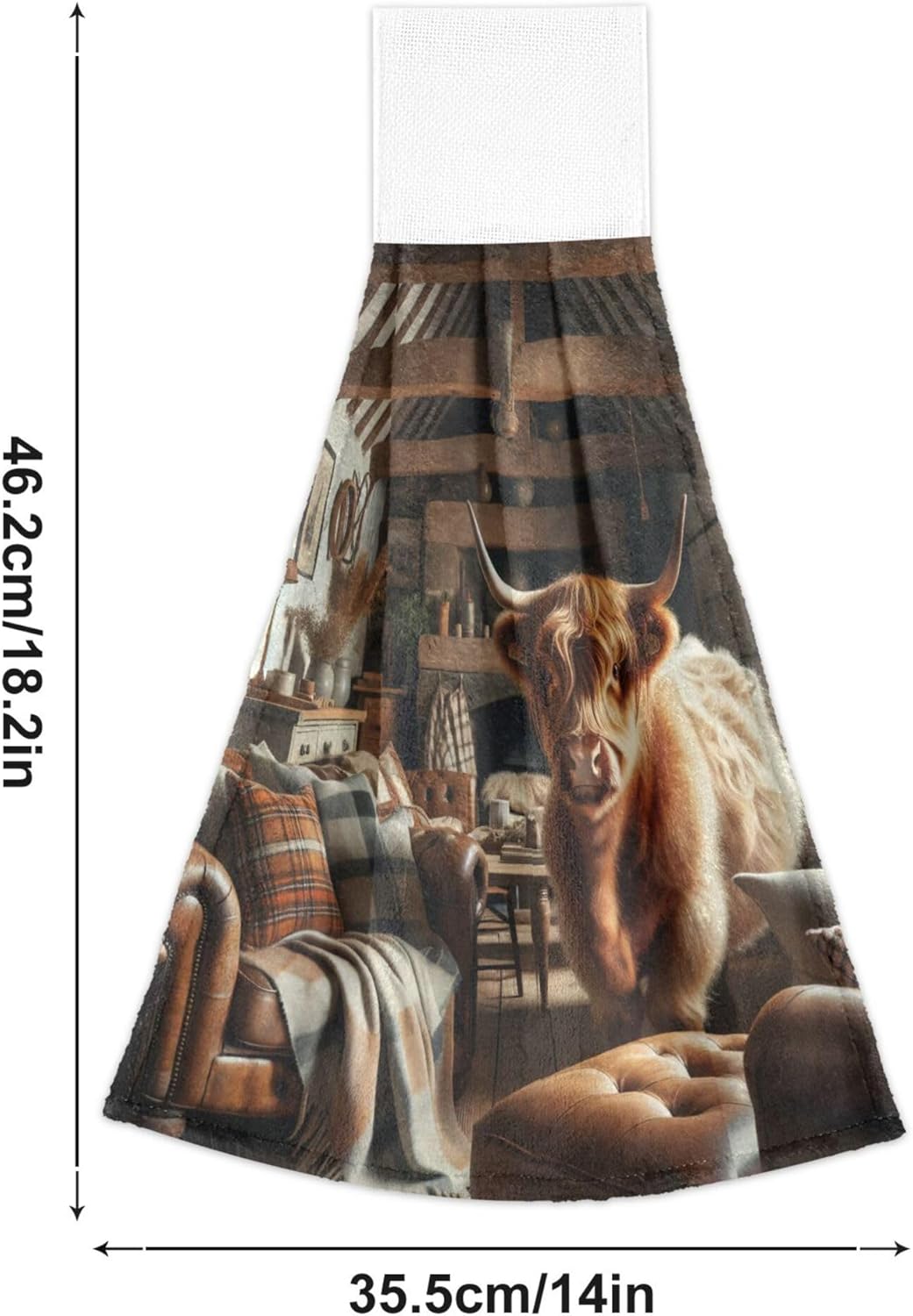 Scotland Highland Cattle Kitchen Hand Towels