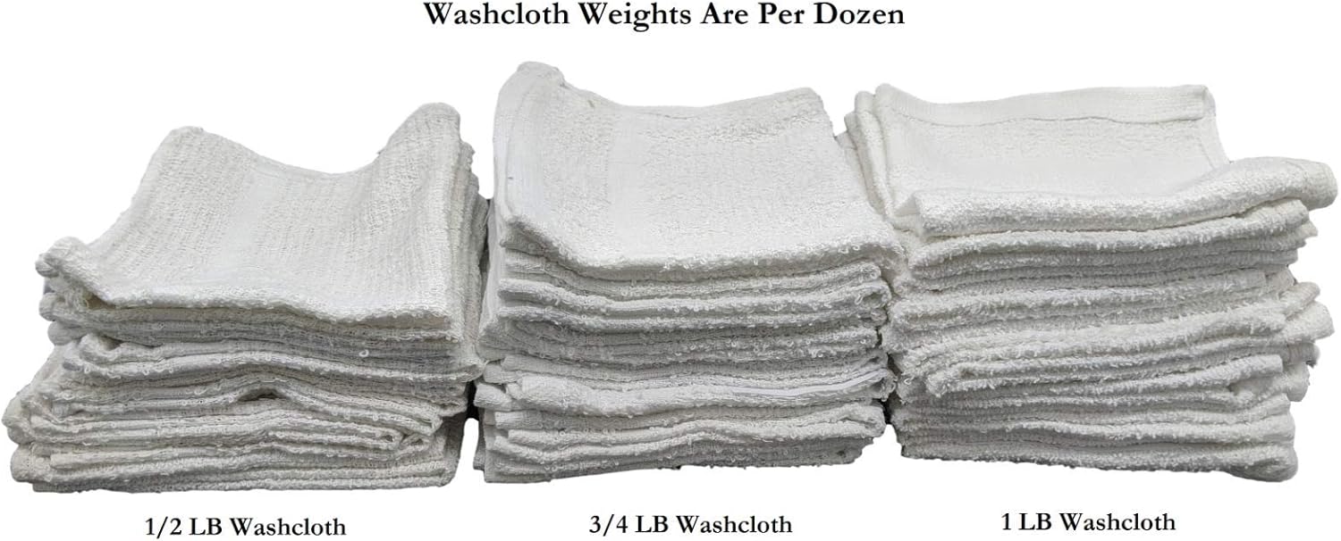 Marquis Mills 12x12 White Cotton Reusable Washcloth Set 60 Piece