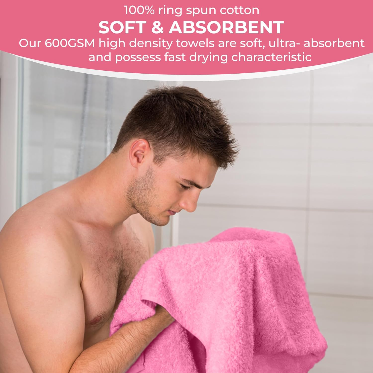 Luxury amp Soft bath towels for everyday use - 27x54inch