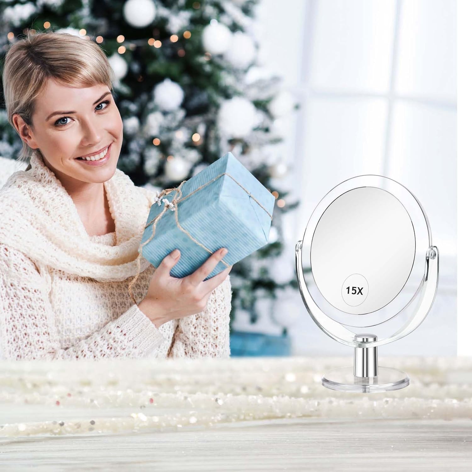 Vanity Mirror with Stand for Frequent Makeup