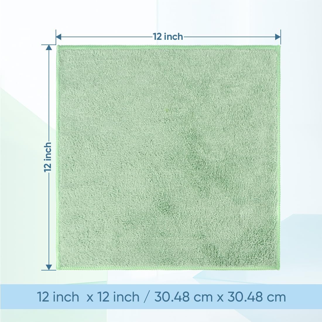 HOMEXCEL Precision Pro-Grade Microfiber Washcloth Set 12x12 24 PACK