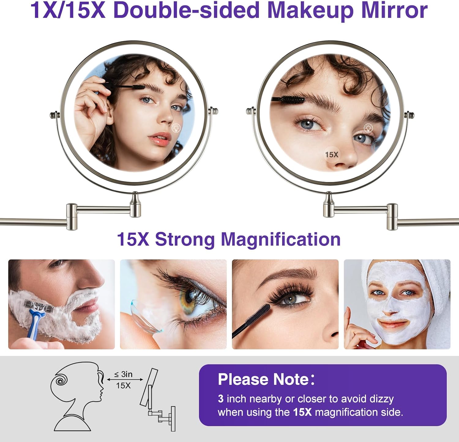 Professional Magnifying Mirror with Lights