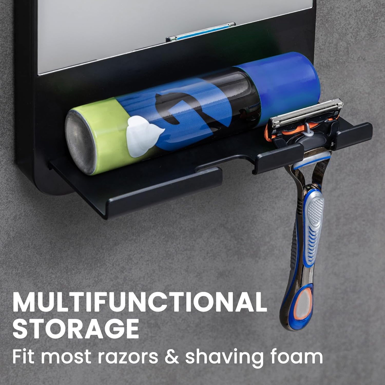 SAFEST and CONVENIENT shower shaving mirror