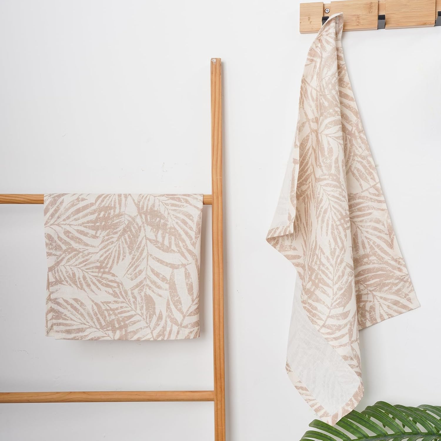 Get 2 Pure Linen Kitchen Towels Set