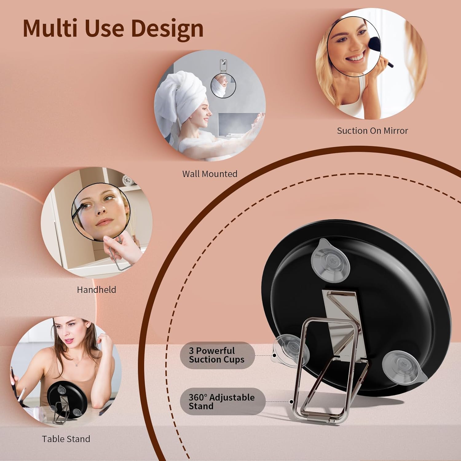 30x Magnifying Mirror - Travel Portable