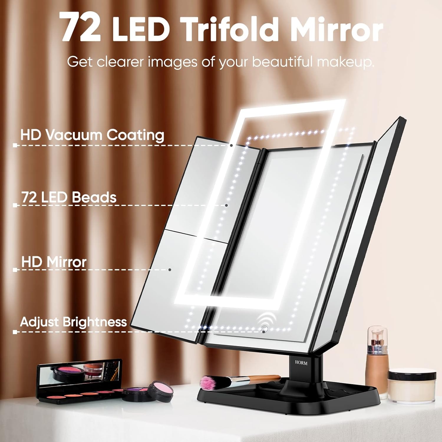 Vanity Mirror with 3 Light Modes
