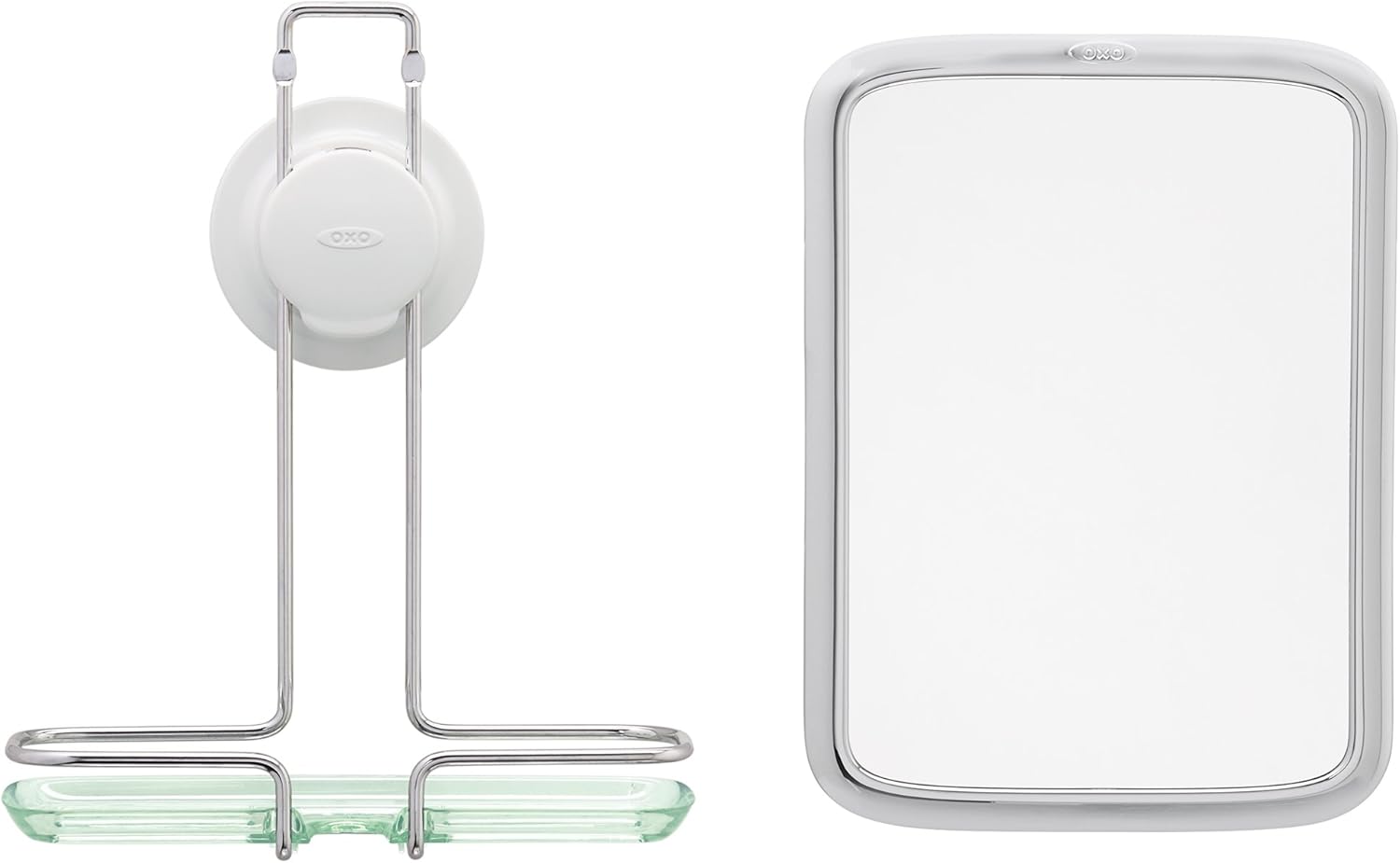 OXO Fogless Shower Mirror Chrome 68x25x10 Inch