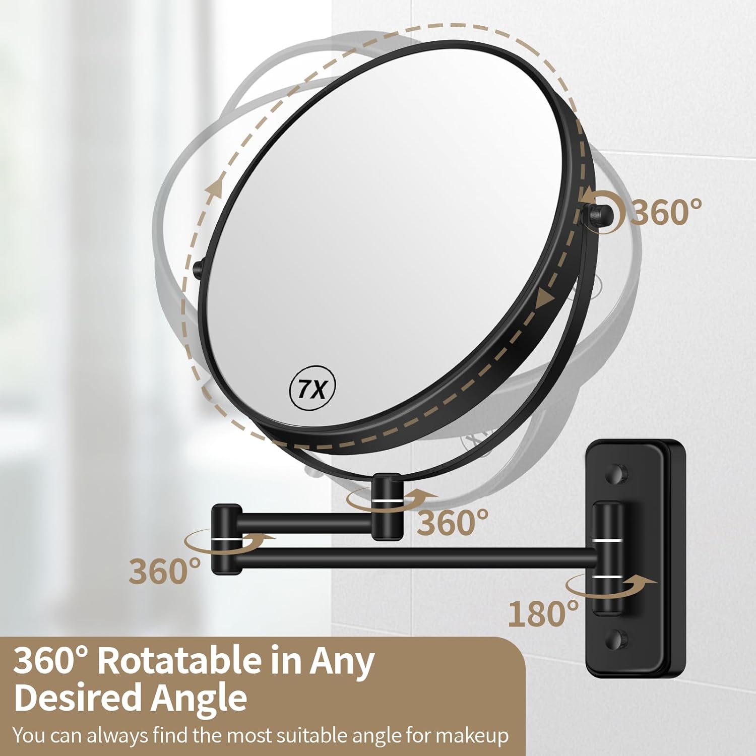 8-inch Wall-Mounted Magnifying Mirror