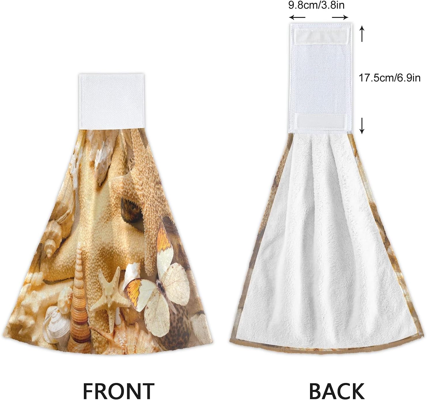 Corgal Sand Starfish Summer Kitchen Hanging Hand Towels