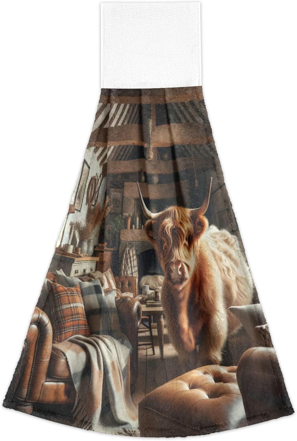 Scotland Highland Cattle Kitchen Hand Towels