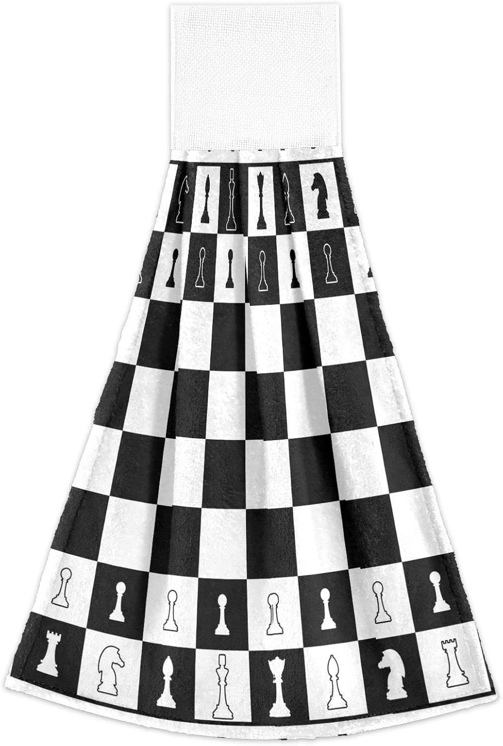 Chess Silhouette Kitchen Towels for Restroom Bathroom Use