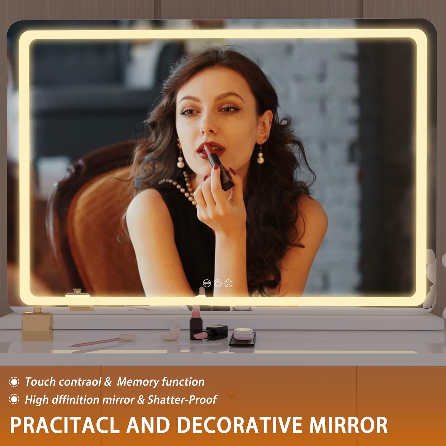 32 x 22 Vanity Mirror with Lights