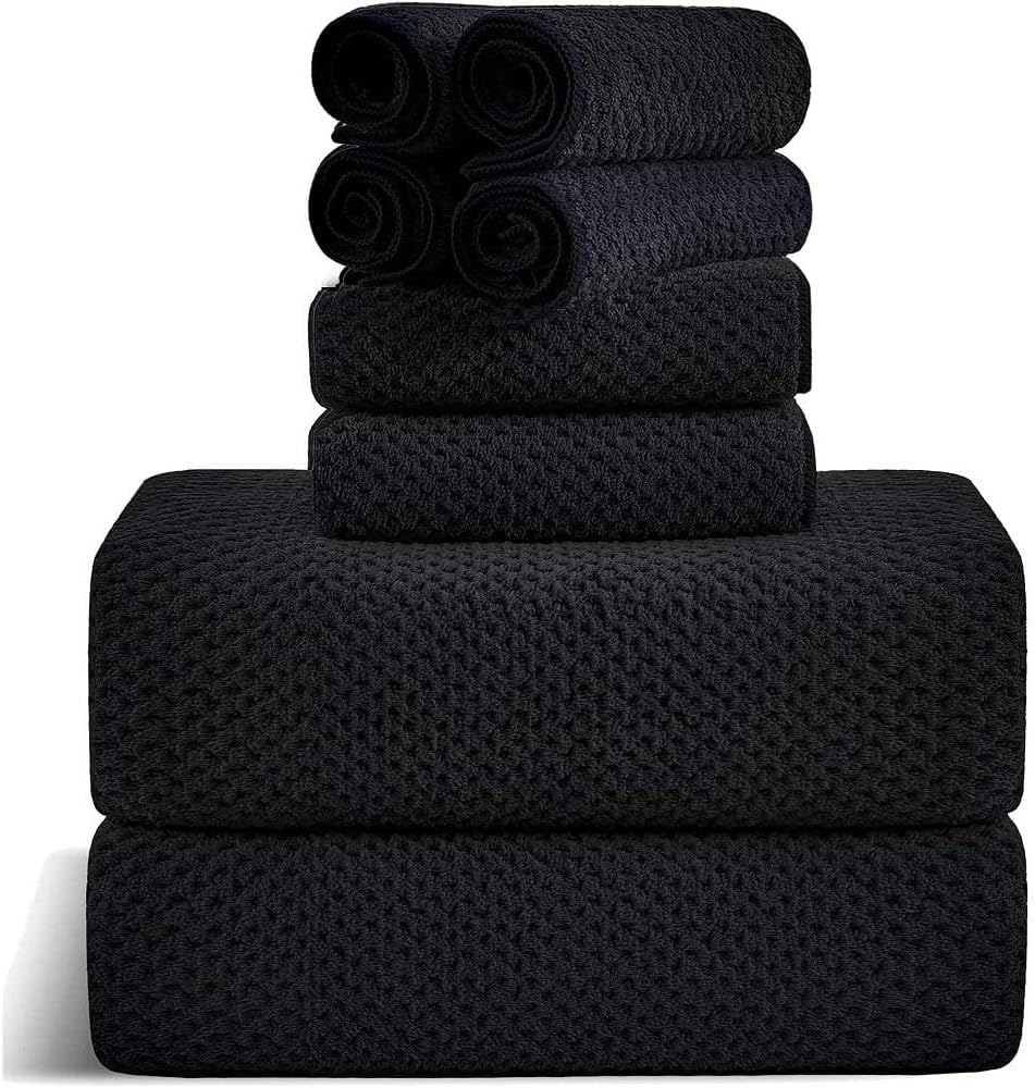 Super Soft Plush Oversized Bath Towel Set of 8