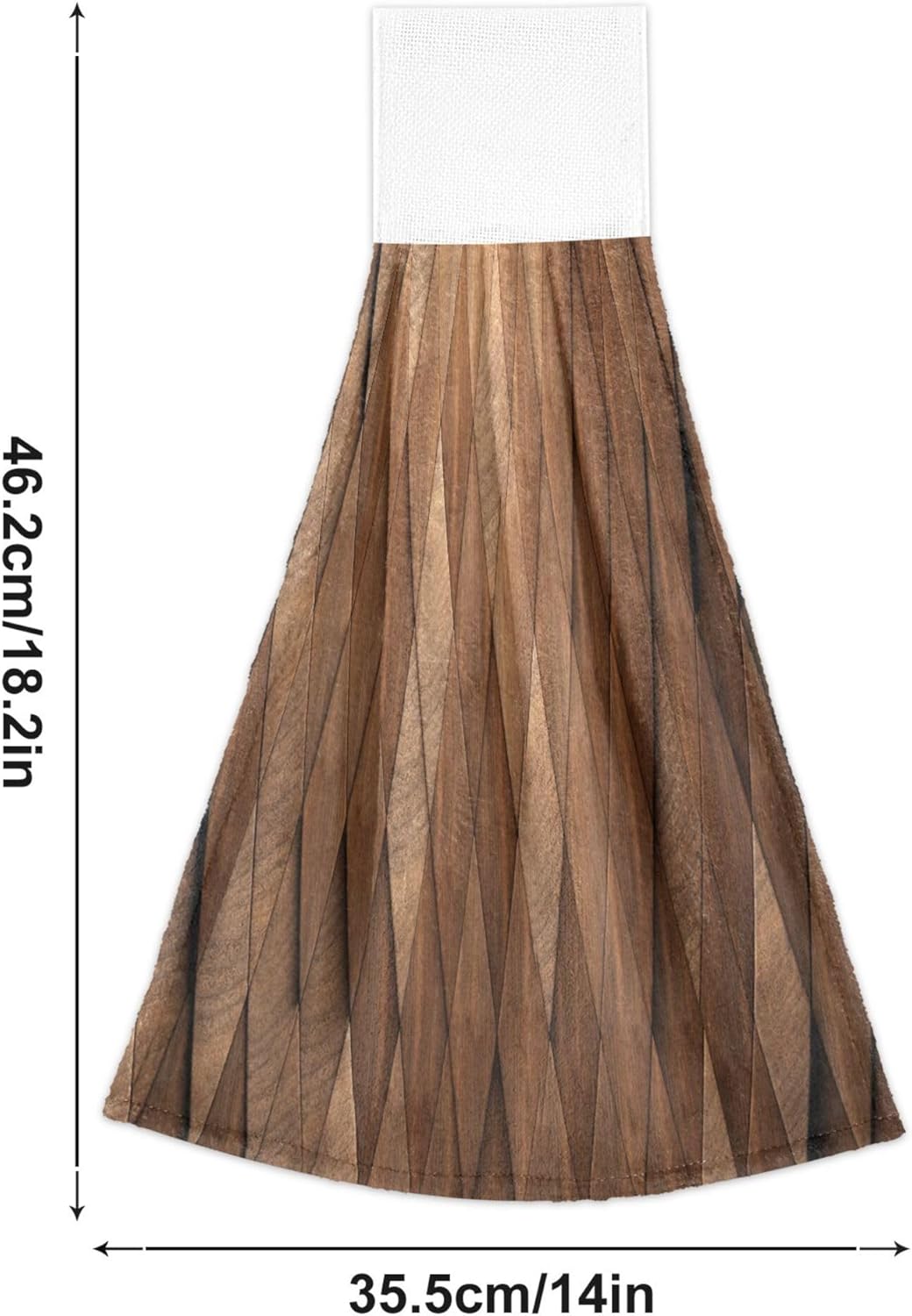 Durable Vertical Rhomb Wooden Towels for Kitchen Bathroom Use