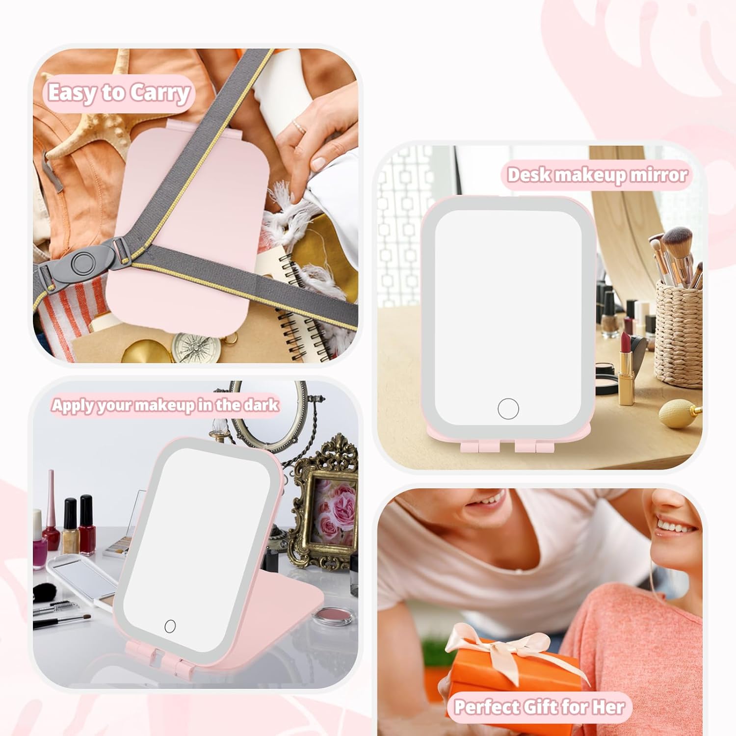 Travel Makeup Mirror - Compact Reusable