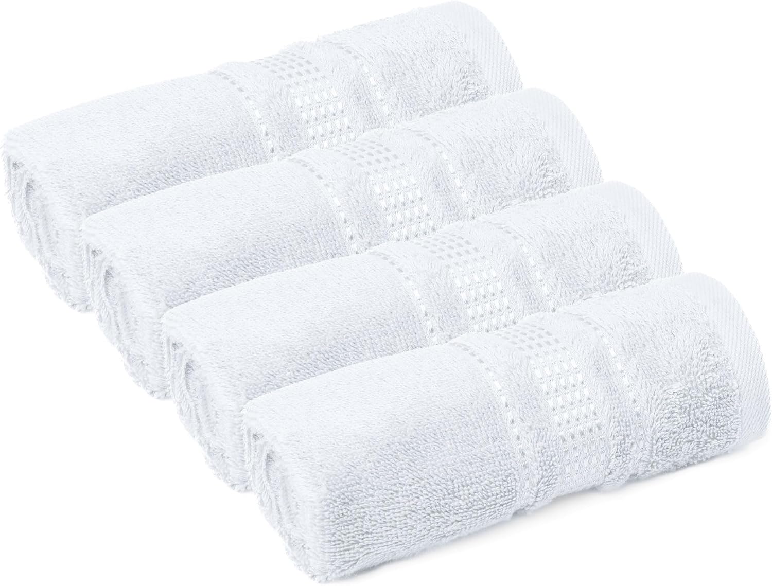 4-Piece Turkish Cotton Washcloth Set