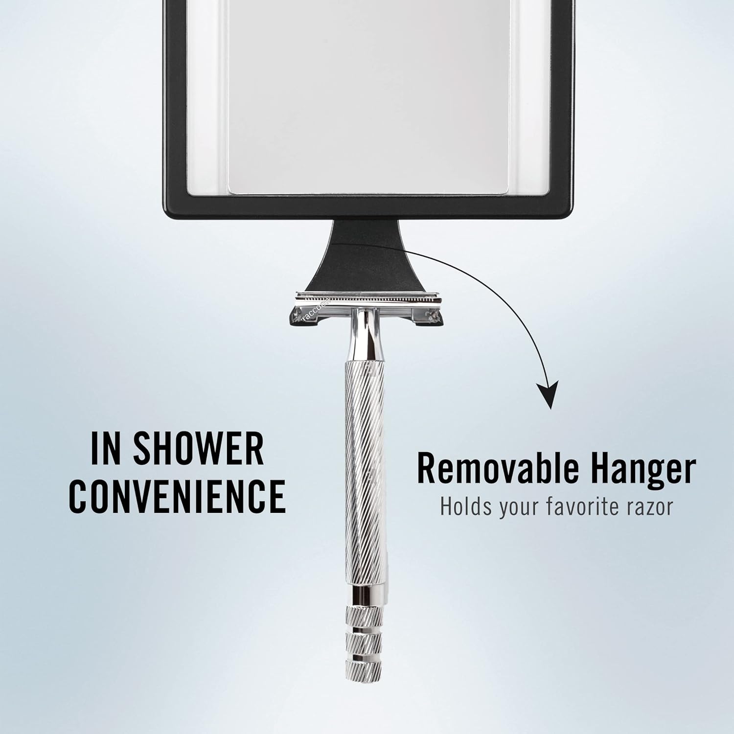 Glowing Mist Conair Man Lighted Shower Mirror