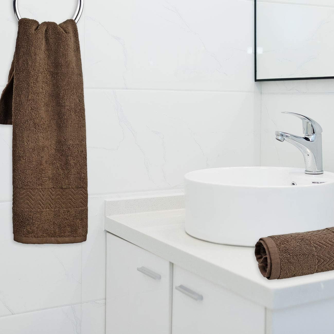 Clean Bear 100 Cotton Bathroom Hand Towels