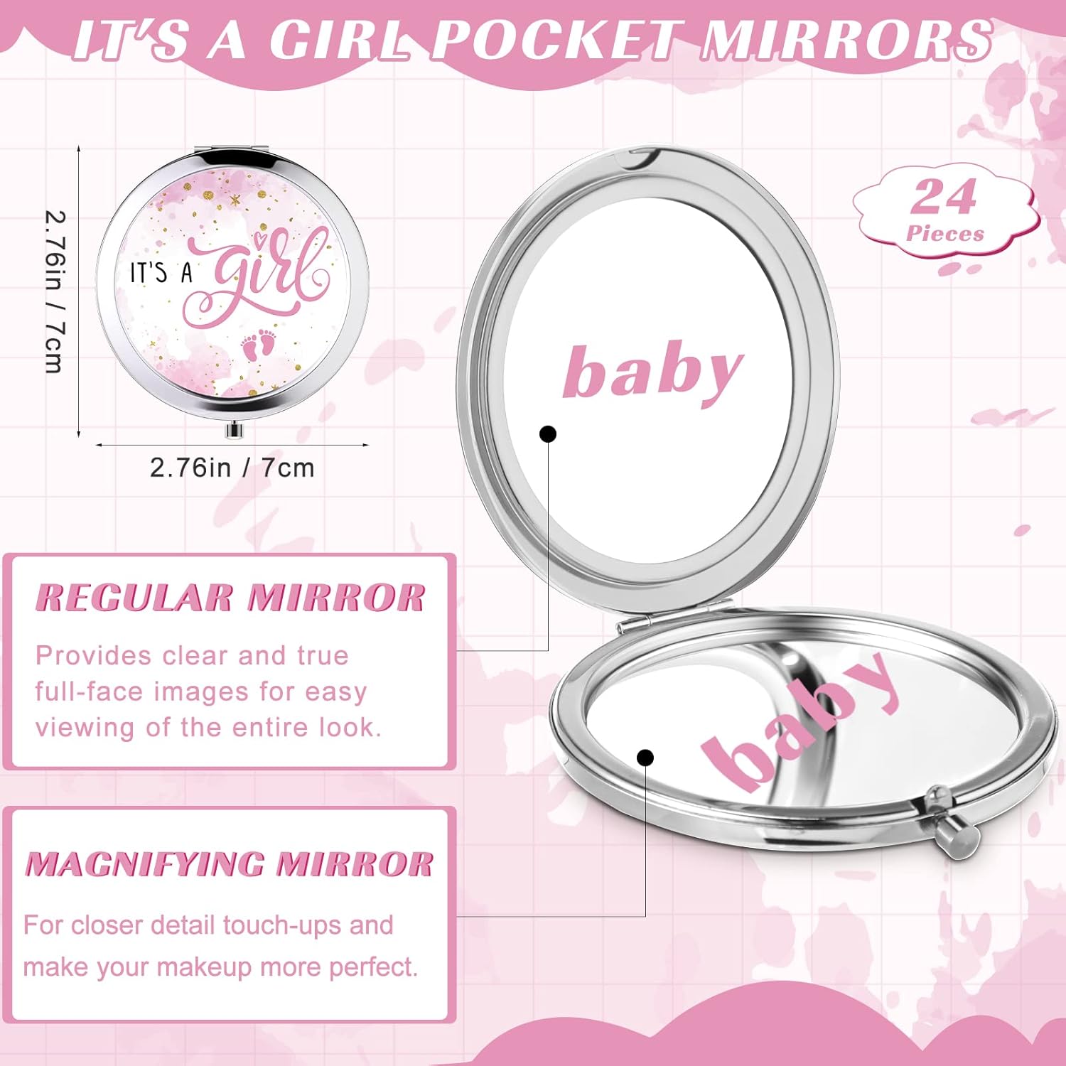 Wesiti 72-Piece Baby Shower Favors Set