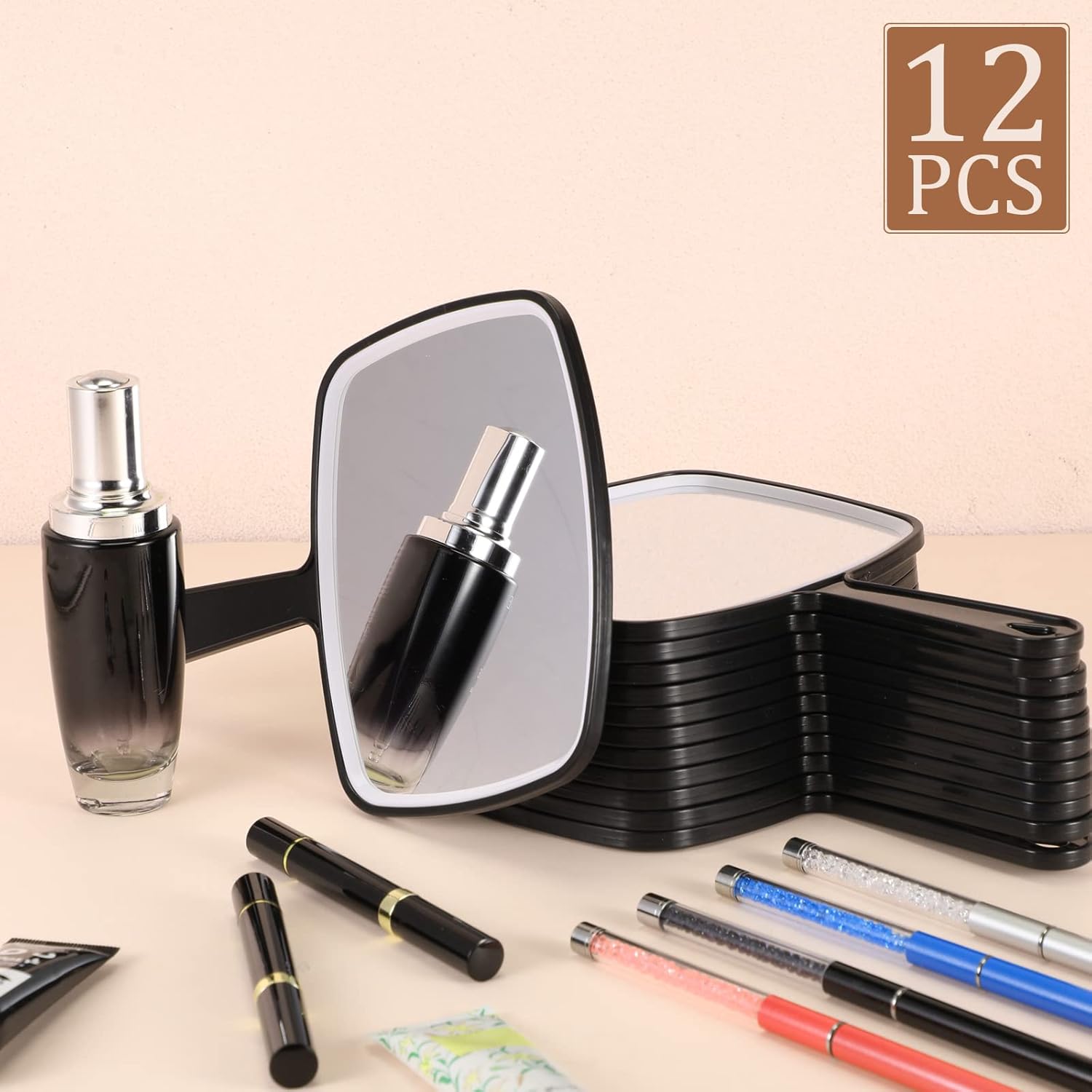 12-Piece Handheld Hand Mirror Set