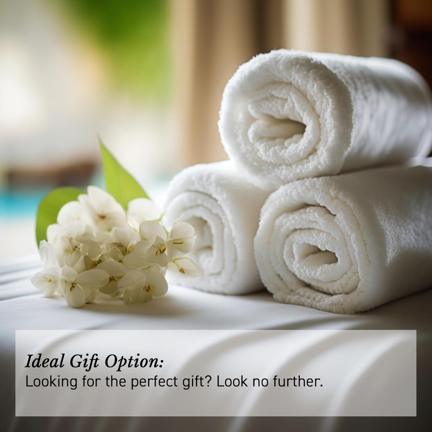 Luxury 6-Piece Turkish Bath Towels Set - 100 Cotton Plush and Absorbent
