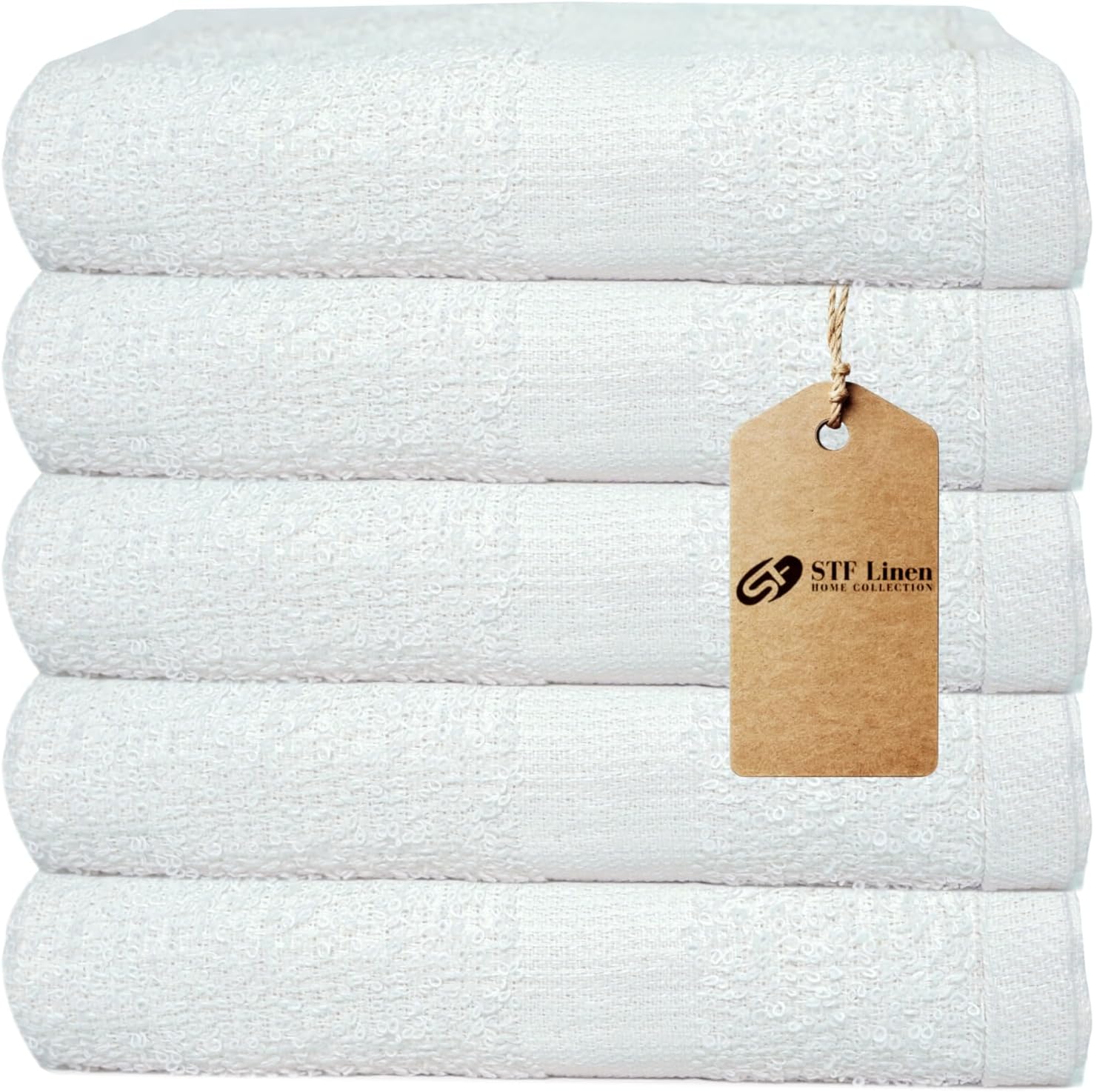 24 Pack White Bulk Bath Towels - Economy bath towels for Commercial Use