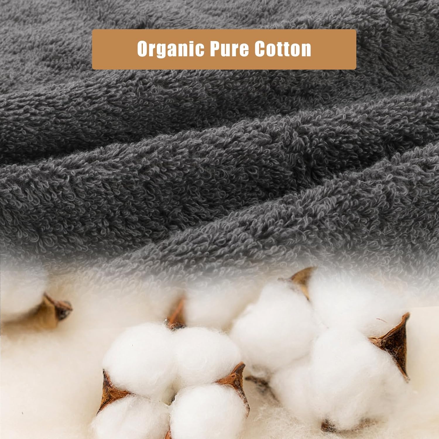 SEMAXE Grey Washcloths