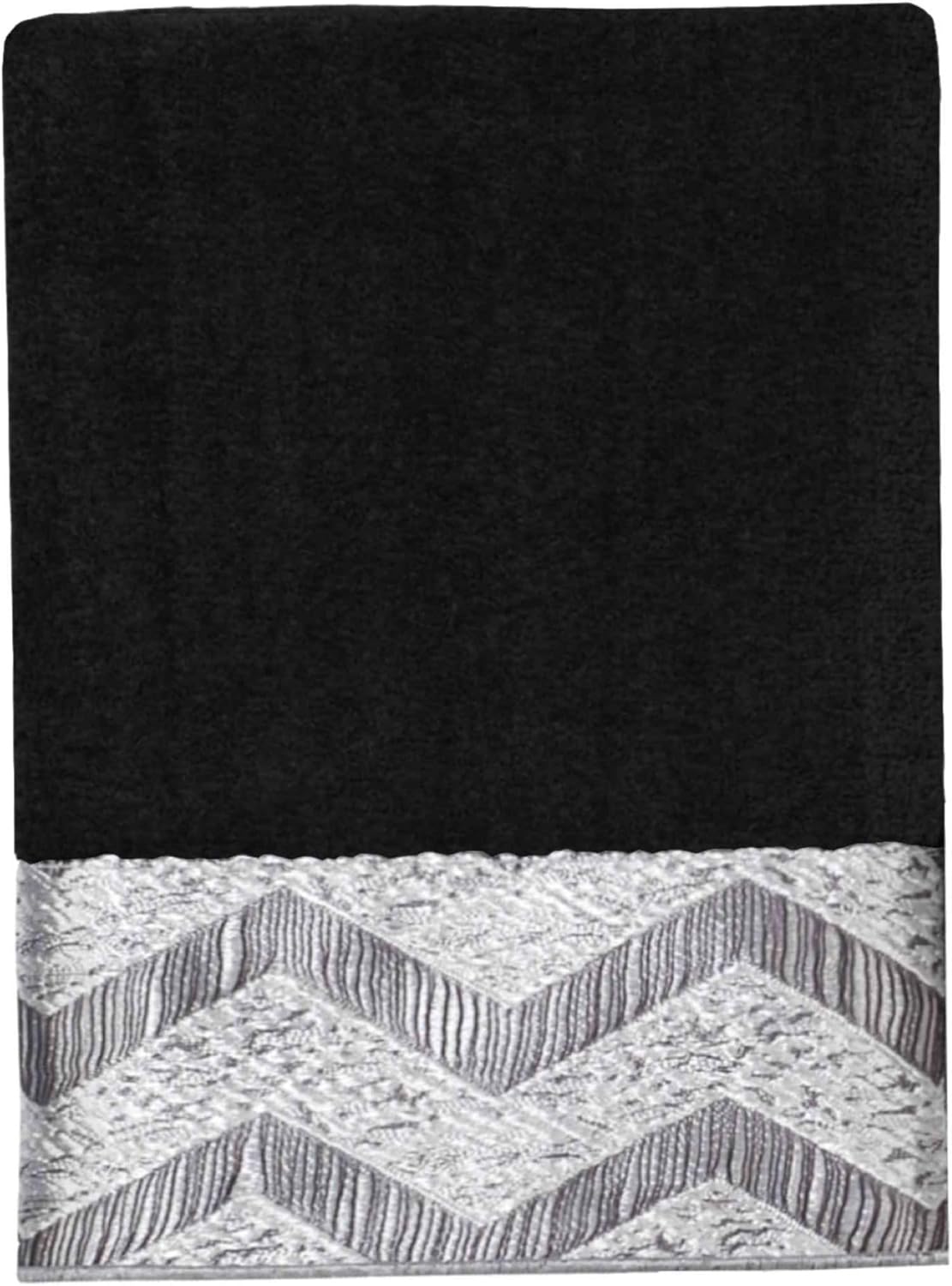 Avanti Linens Hand Towel Soft Absorbent Cotton Chevron Galaxy Black