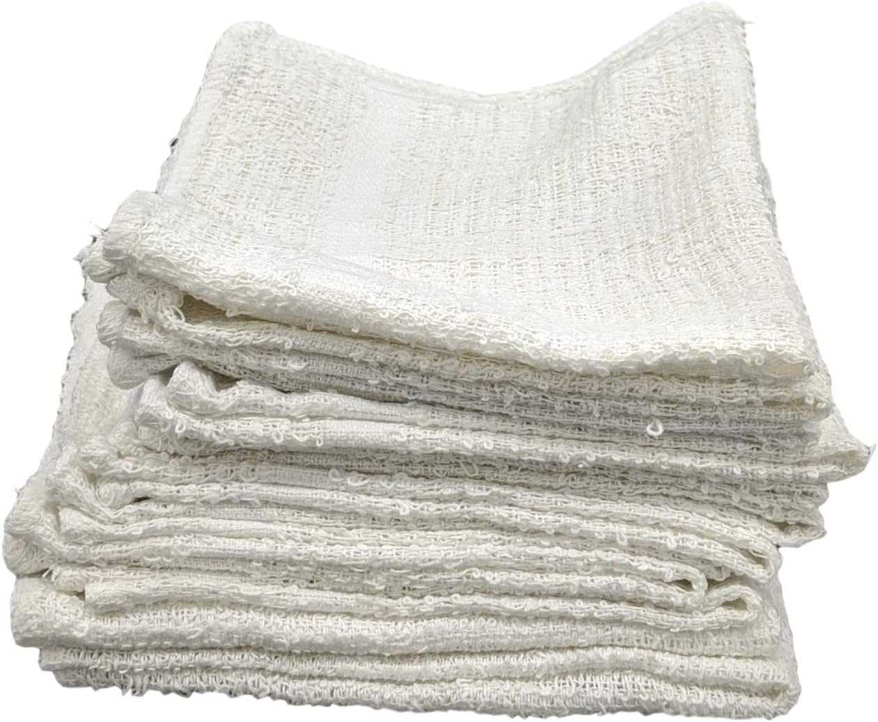 Marquis Mills 12x12 White Cotton Reusable Washcloth Set 60 Piece
