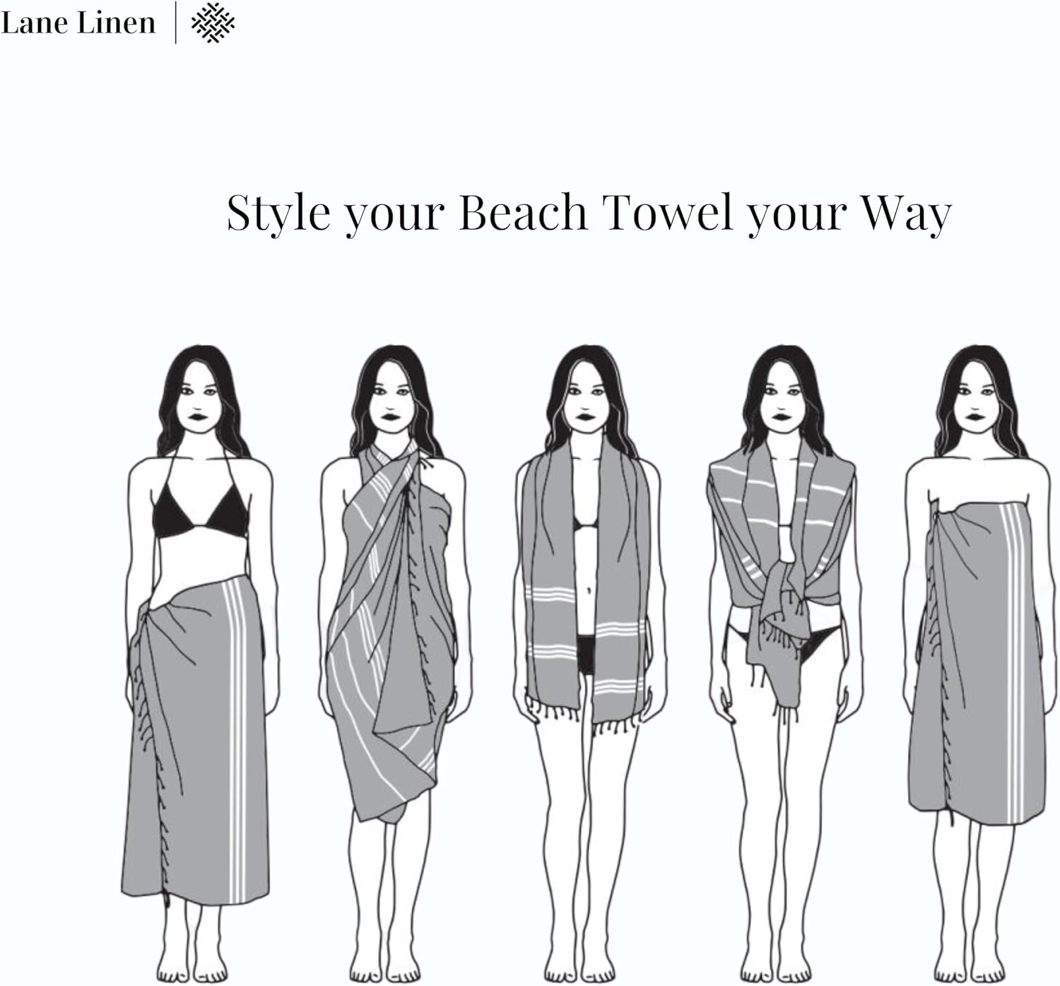 lanenlinen beach towels 4 pack
