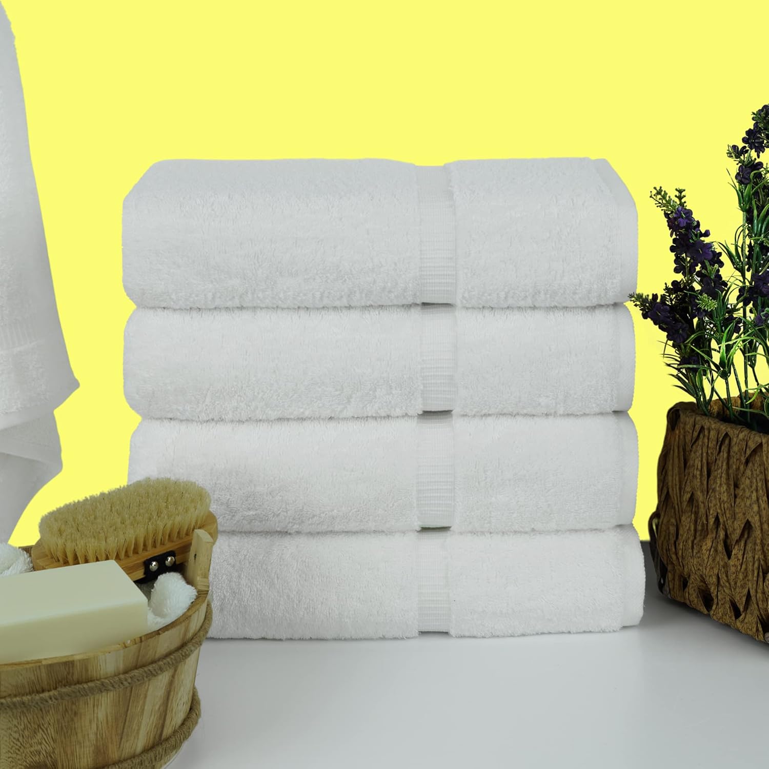 Luxury 4-Piece Bath Towels