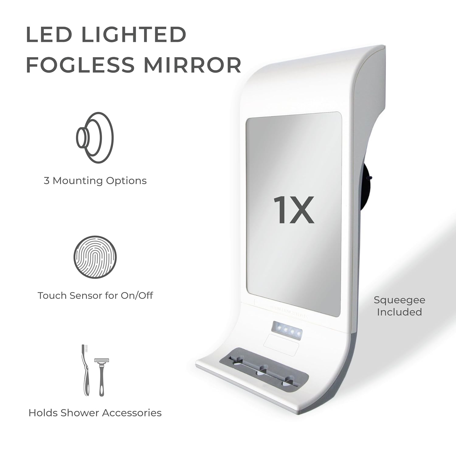 Zdro Fogless LED Shower Mirror