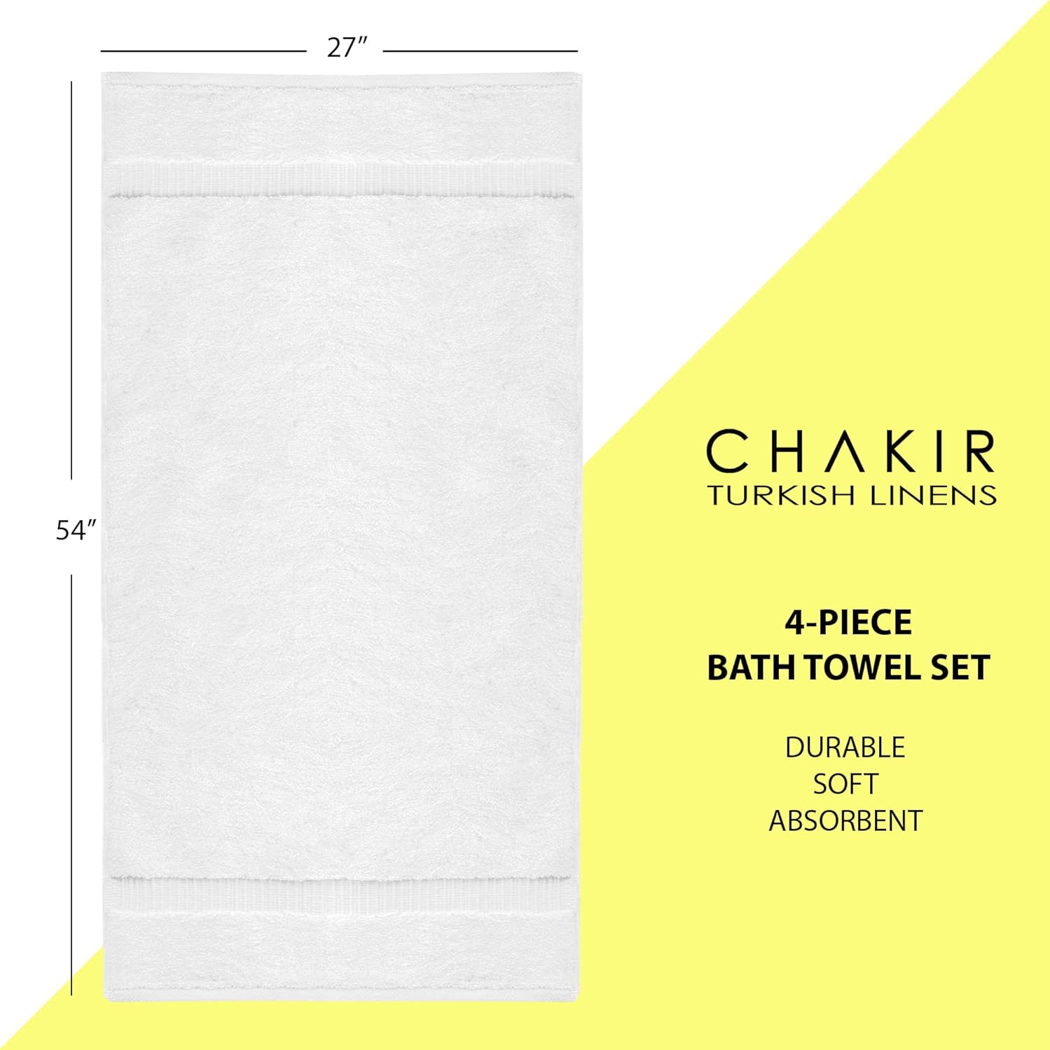 Luxury 4-Piece Bath Towels
