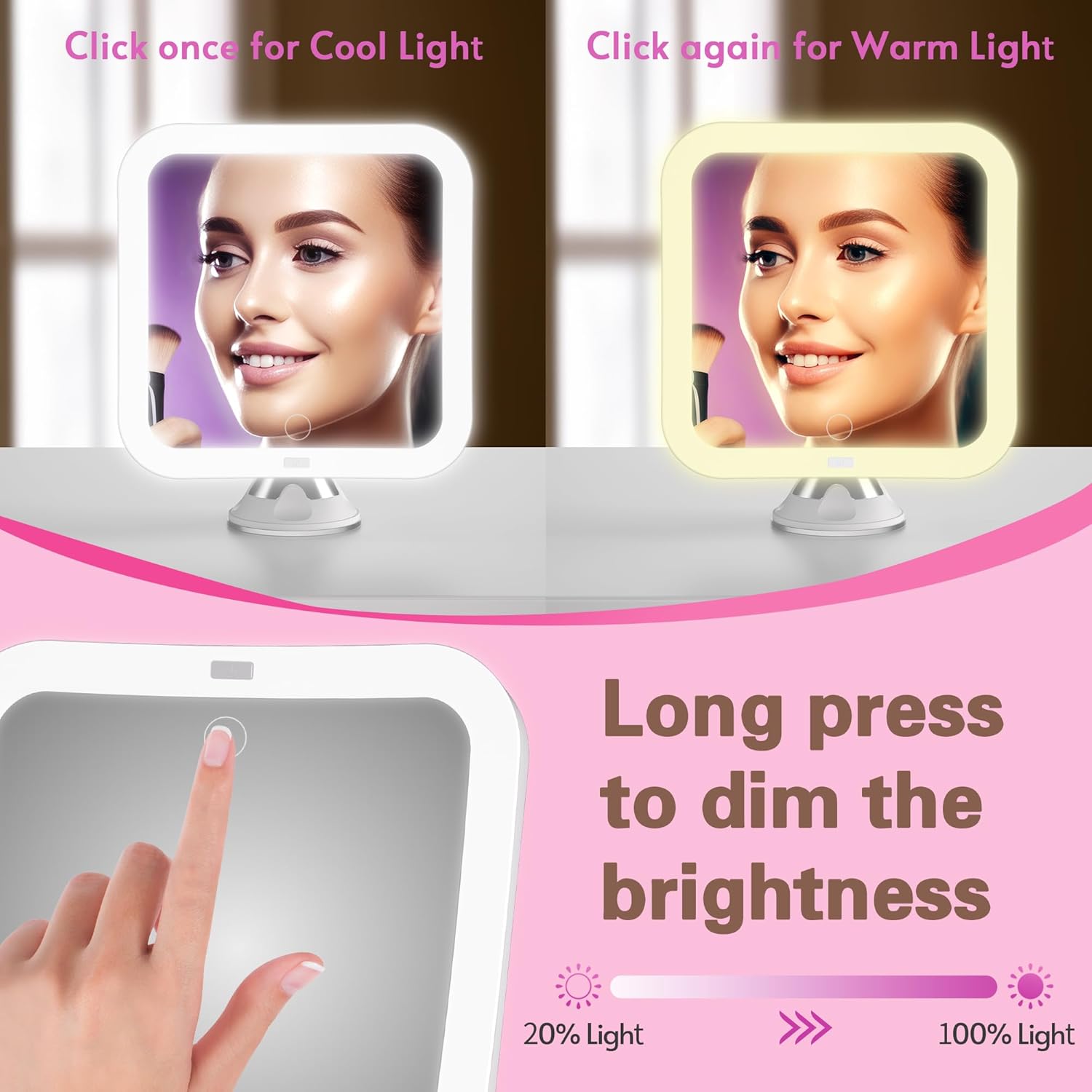10x Magnifying LED Makeup Mirror