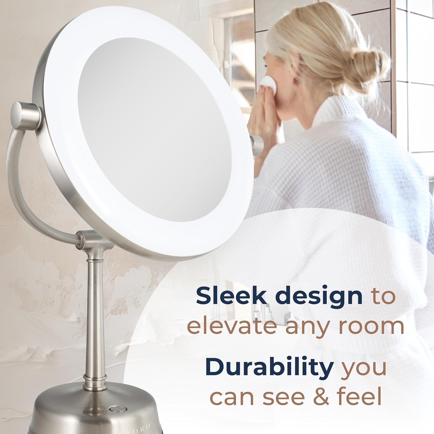 Zadro Lexington LED Makeup Mirror with Swivel Lights