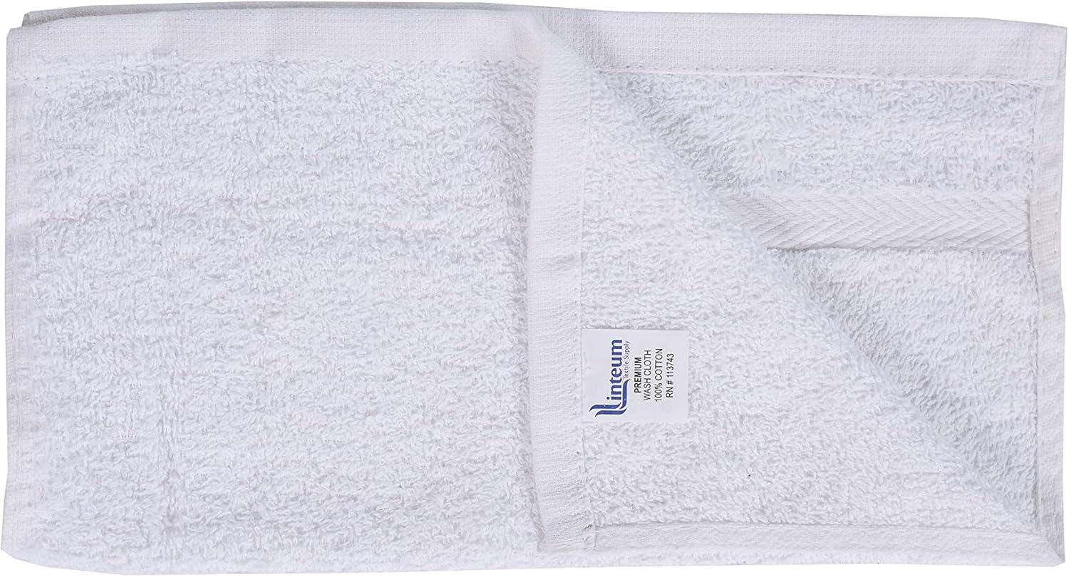 LENTEUM Face Towel Set 12x12 Soft Cotton 24-Piece Set