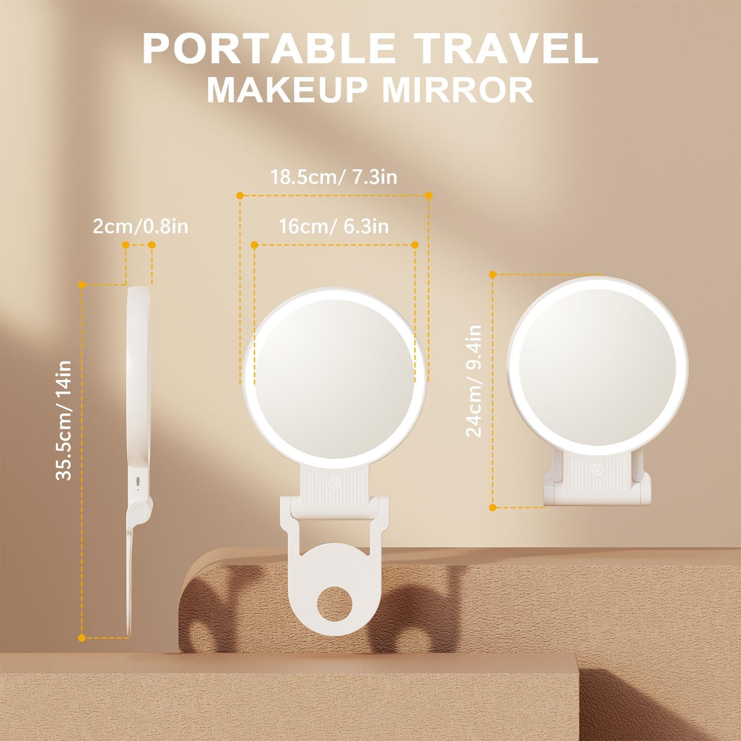 Versatile 1X 30X Magnifying Mirror for Travelers and Professionals