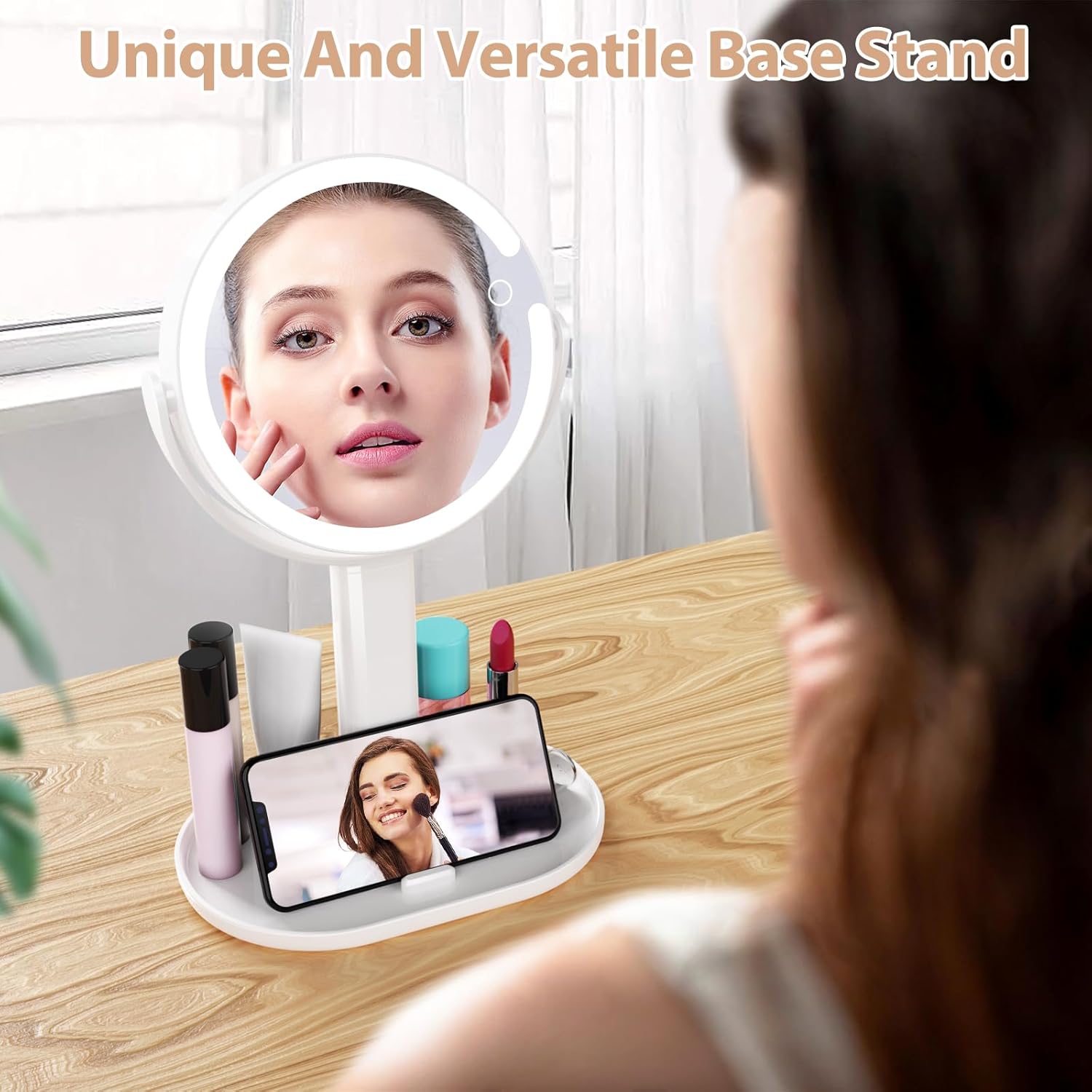 Enhance Makeup with 1X10X Lighted Mirror