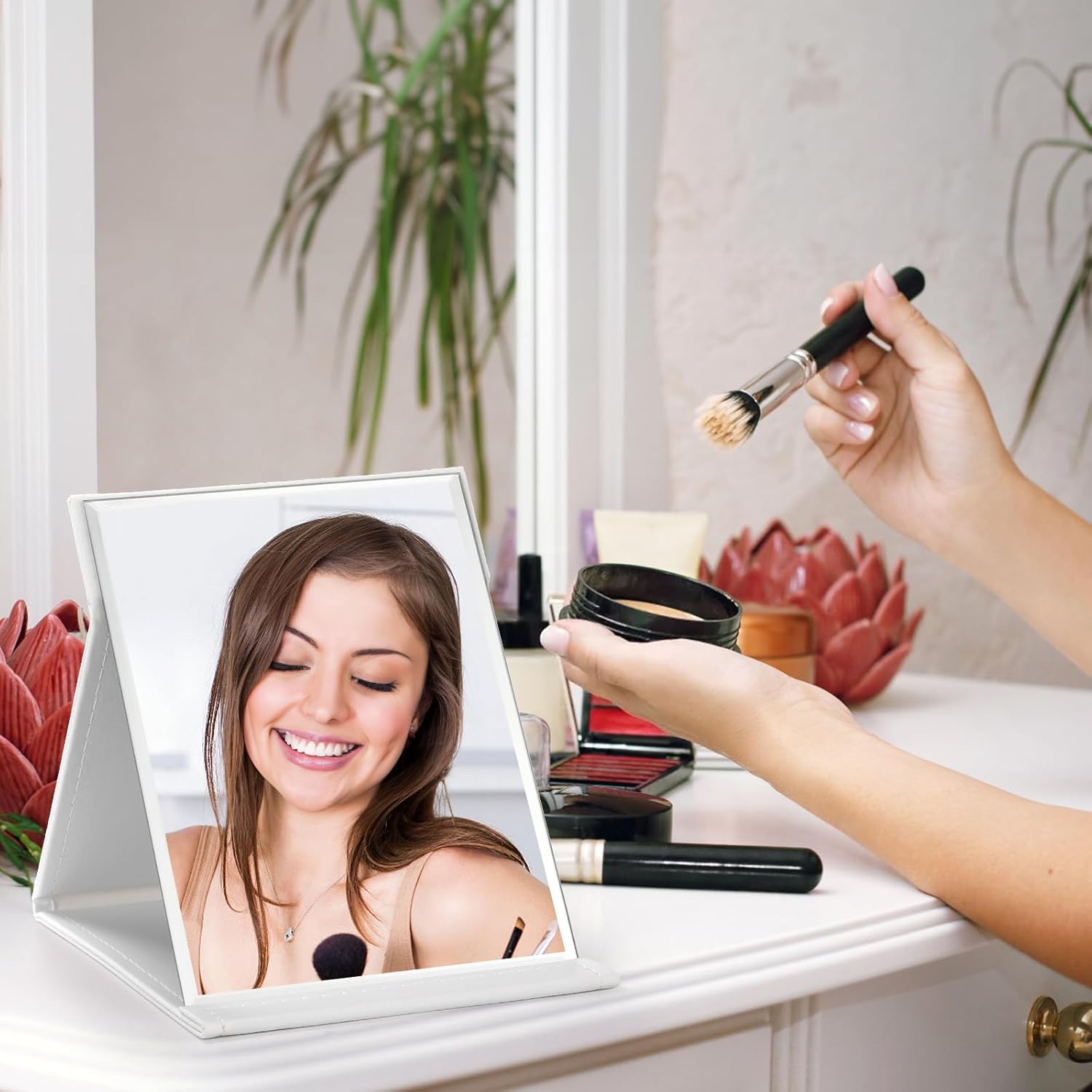 3-Piece Portable Makeup Mirror Set