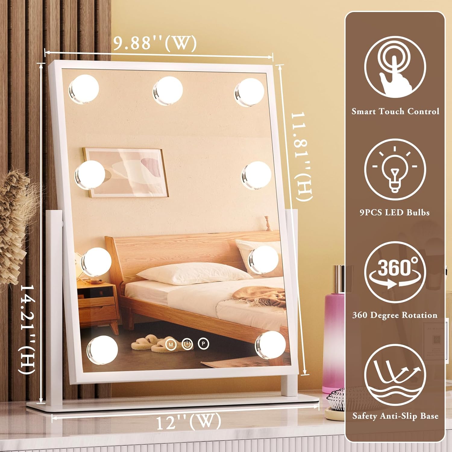 Luxury Hollywood Makeup Mirror