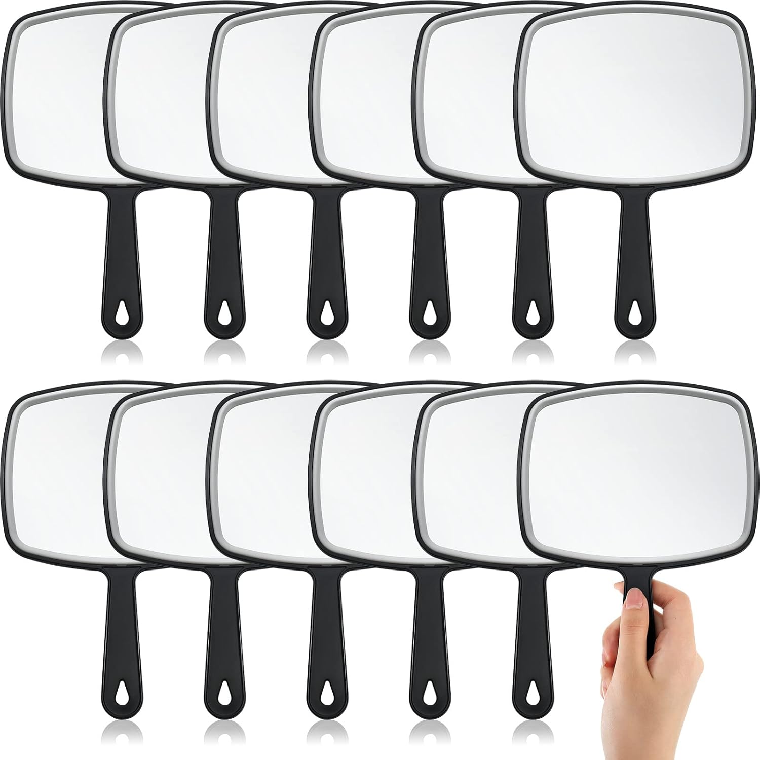 12-Piece Handheld Hand Mirror Set