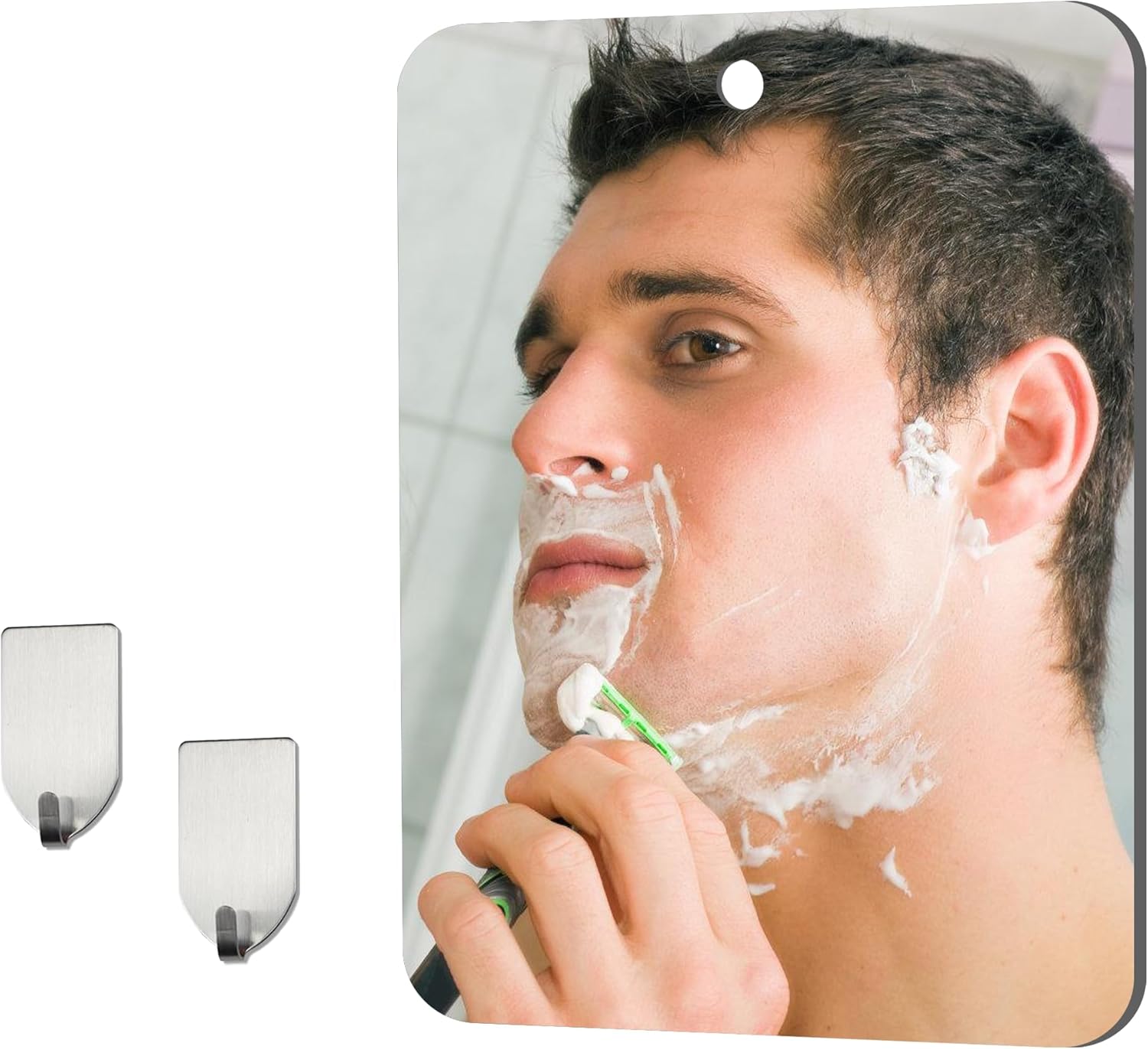Perfect for Shaving Cleaning Durable Portable Shower Mirror from Mcudsy