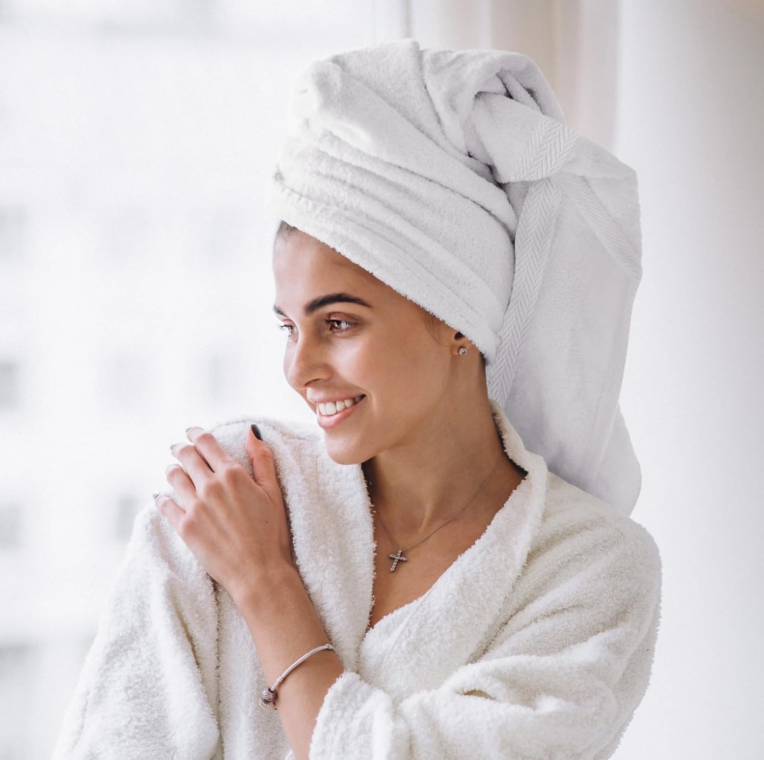 T L Towel and Linen Mart 6 Pack Bath Towel Set