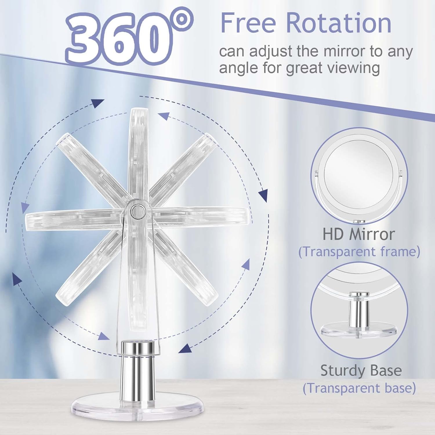 Vanity Mirror with Stand for Frequent Makeup